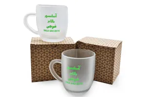 لیوان شیشه ای برفکی 320cc